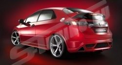 Накладка на задний бампер S-tuning Honda Civic FK,FN хэтчбэк 5 дв. дорестайлинг (2005-2008)