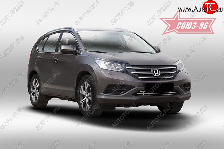 5 174 р. Декоративный элемент воздухозаборника Souz-96 (d16) Honda CR-V RM1,RM3,RM4 дорестайлинг (2012-2015)  с доставкой в г. Омск