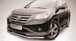 Одинарная защита переднего бампера из трубы диаметром 57 мм Slitkoff Honda (Хонда) CR-V (СР-В)  RM1,RM3,RM4 (2012-2015) RM1,RM3,RM4 дорестайлинг