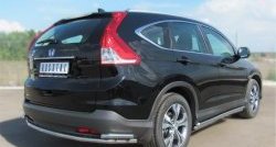 15 999 р. Защита заднего бампера (Ø42 мм с уголками, нержавейка) SLITKOFF  Honda CR-V  RM1,RM3,RM4 (2012-2015) дорестайлинг  с доставкой в г. Омск. Увеличить фотографию 4