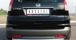 Одинарная защита заднего бампера из трубы диаметром 63 мм Russtal Honda CR-V RM1,RM3,RM4 дорестайлинг (2012-2015)