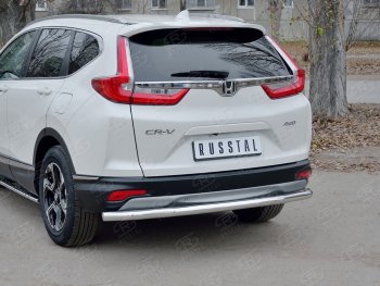 14 999 р. Защита заднего бампера (Ø63 мм, нержавейка) SLITKOFF  Honda CR-V  RW,RT (2016-2020) дорестайлинг  с доставкой в г. Омск. Увеличить фотографию 3