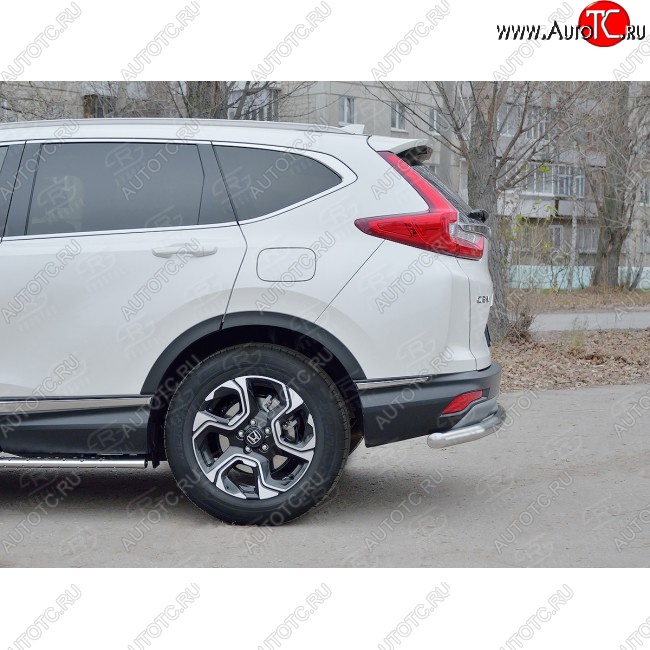 14 999 р. Защита заднего бампера (Ø63 мм, нержавейка) SLITKOFF  Honda CR-V  RW,RT (2016-2020) дорестайлинг  с доставкой в г. Омск