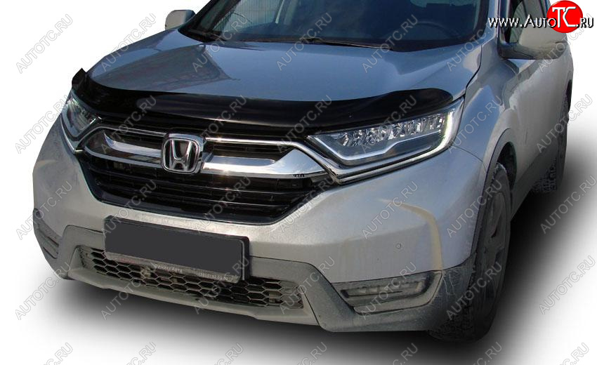 2 879 р. Дефлектор капота SIM Honda CR-V RW,RT дорестайлинг (2016-2020)  с доставкой в г. Омск