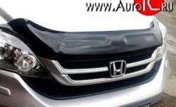 3 299 р. Дефлектор капота NovLine  Honda CR-V  RE1,RE2,RE3,RE4,RE5,RE7 (2009-2012) рестайлинг  с доставкой в г. Омск. Увеличить фотографию 1