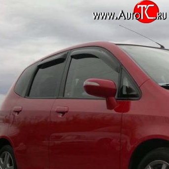 899 р. Дефлекторы окон (ветровики) Novline 4 шт Honda Fit 1 GD дорестайлинг (2001-2004)  с доставкой в г. Омск