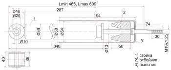 1 999 р. Амортизатор задний SAT (LH=RH)  Honda Fit  1 - Mobilio  1 GB1,GB2  с доставкой в г. Омск. Увеличить фотографию 1