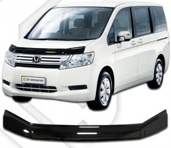 Дефлектор капота RK CA-Plastic Honda StepWagon RK минивэн дорестайлинг (2009-2012)