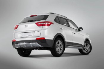 9 399 р. Накладка заднего бампера Xmug  Hyundai Creta  GS (2015-2021) дорестайлинг, рестайлинг (Неокрашенная)  с доставкой в г. Омск. Увеличить фотографию 4