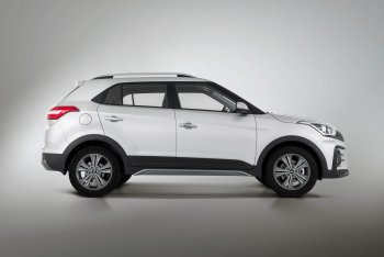 9 899 р. Пороги накладки штатного обвеса Xmug  Hyundai Creta  GS (2015-2021) дорестайлинг, рестайлинг (Неокрашенные)  с доставкой в г. Омск. Увеличить фотографию 2