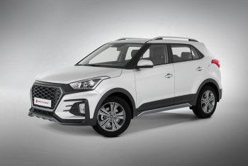 9 899 р. Пороги накладки штатного обвеса Xmug  Hyundai Creta  GS (2015-2021) дорестайлинг, рестайлинг (Неокрашенные)  с доставкой в г. Омск. Увеличить фотографию 3