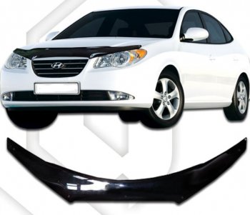 Дефлектор капота CA-Plastiс Hyundai (Хюндаи) Elantra (Элантра)  HD (2006-2011) HD