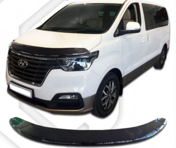 Дефлектор капота CA-Plastic exclusive Hyundai Starex/Grand Starex/H1 TQ 2-ой рестайлинг (2017-2022)