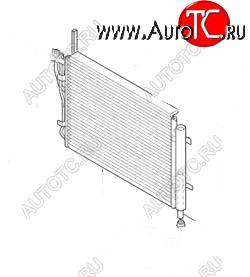 7 799 р. Радиатор кондиционера SAT Hyundai i20 PB хэтчбэк дорестайлинг (2008-2012)  с доставкой в г. Омск