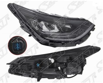 23 999 р. Правая передняя фара SAT (LED)  Hyundai Sonata  DN8 (2019-2022)  с доставкой в г. Омск. Увеличить фотографию 1