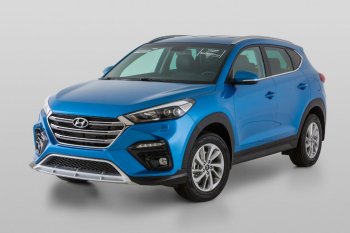 21 899 р. Передний бампер YT  Hyundai Tucson  TL (2015-2018) дорестайлинг (Неокрашенный)  с доставкой в г. Омск. Увеличить фотографию 3