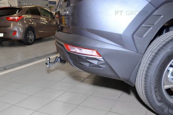 14 999 р. Фаркоп Petroil Tuning (съемный квадрат, сборка РФ) Hyundai Tucson NX4 (2020-2022)  с доставкой в г. Омск. Увеличить фотографию 2