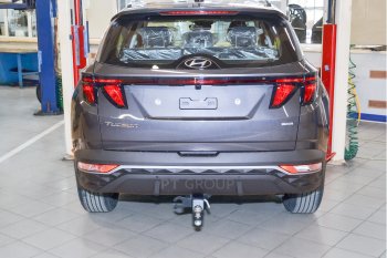 14 999 р. Фаркоп Petroil Tuning (съемный квадрат, сборка РФ) Hyundai Tucson NX4 (2020-2022)  с доставкой в г. Омск. Увеличить фотографию 3