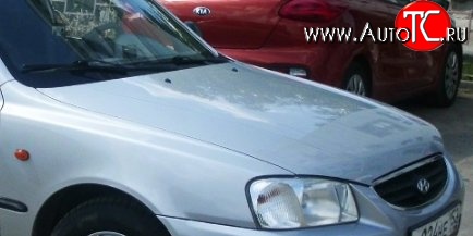 15 999 р. Капот Стандартный  Hyundai Accent  седан ТагАЗ (2001-2012) (Окрашенный)  с доставкой в г. Омск