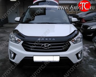 999 р. Дефлектор капота Russtal Hyundai Creta GS дорестайлинг (2015-2019)  с доставкой в г. Омск