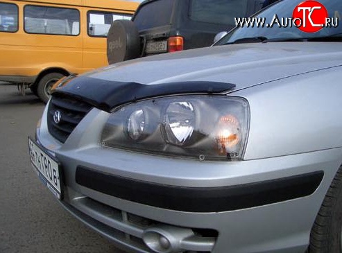 2 599 р. Дефлектор капота NovLine Hyundai Elantra XD седан дорестайлинг (2000-2003)  с доставкой в г. Омск