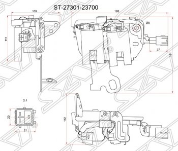 2 049 р. Катушка зажигания SAT  Hyundai Elantra ( XD,  XD2) (2000-2010), Hyundai Tucson  JM (2004-2010), KIA Cerato  1 LD (2003-2008), KIA Sportage  2 JE,KM (2004-2010)  с доставкой в г. Омск. Увеличить фотографию 1