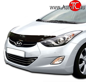 2 879 р. Дефлектор капота NovLine Hyundai Elantra MD дорестайлинг (2010-2013)  с доставкой в г. Омск