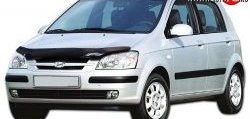 2 599 р. Дефлектор капота NovLine  Hyundai Getz  TB (2002-2005) хэтчбэк 5 дв. дорестайлинг  с доставкой в г. Омск. Увеличить фотографию 1