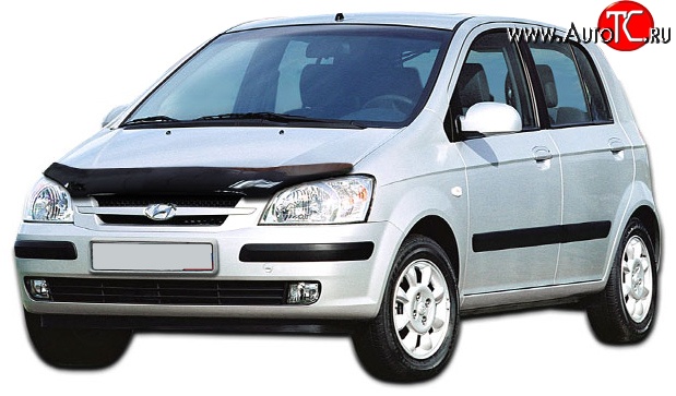 2 599 р. Дефлектор капота NovLine Hyundai Getz TB хэтчбэк 5 дв. дорестайлинг (2002-2005)  с доставкой в г. Омск