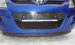 1 469 р. Сетка на бампер Russtal (черная) Hyundai i20 PB хэтчбэк дорестайлинг (2008-2012)  с доставкой в г. Омск. Увеличить фотографию 6