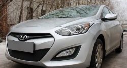 1 839 р. Сетка на бампер Russtal (черная) Hyundai I30 2 GD дорестайлинг универсал (2011-2015)  с доставкой в г. Омск. Увеличить фотографию 3