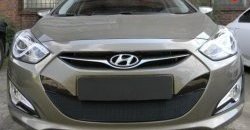 2 099 р. Сетка на бампер Russtal (черная)  Hyundai I40  1 VF (2011-2019) дорестайлинг седан, рестайлинг седан, рестайлинг универсал  с доставкой в г. Омск. Увеличить фотографию 1