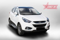 8 549 р. Пороги Souz-96  Hyundai IX35  LM (2009-2018) дорестайлинг, рестайлинг  с доставкой в г. Омск. Увеличить фотографию 1