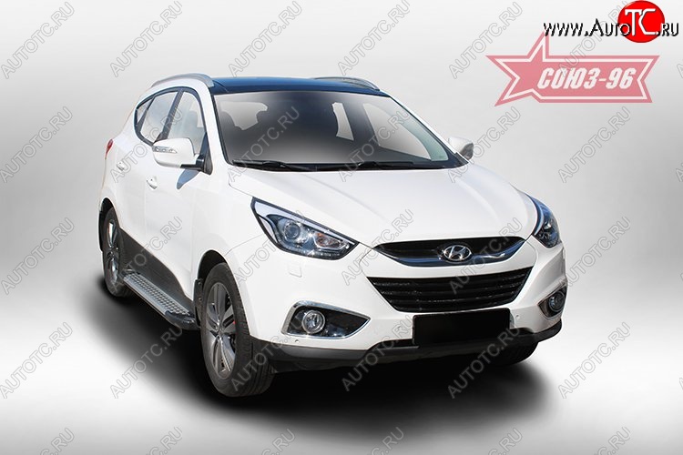 8 549 р. Пороги Souz-96  Hyundai IX35  LM (2009-2018) дорестайлинг, рестайлинг  с доставкой в г. Омск