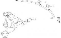 359 р. Полиуретановая втулка стабилизатора задней подвески Точка Опоры Hyundai Matrix 1 FC дорестайлинг (2001-2005)  с доставкой в г. Омск. Увеличить фотографию 2