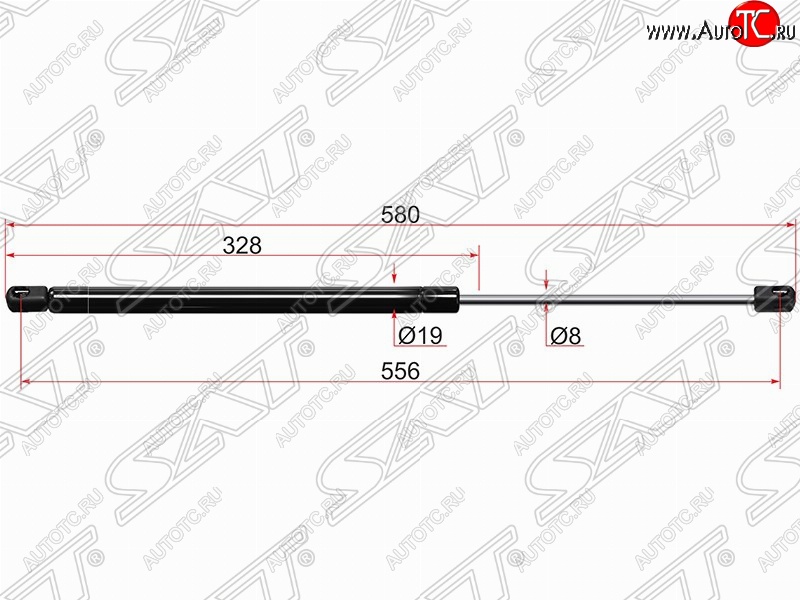 789 р. Упор крышки багажника SAT (газовый) Hyundai Santa Fe SM (2000-2012)  с доставкой в г. Омск