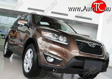 13 299 р. Дневные ходовые огни СТ Hyundai Santa Fe CM рестайлинг (2009-2012)  с доставкой в г. Омск