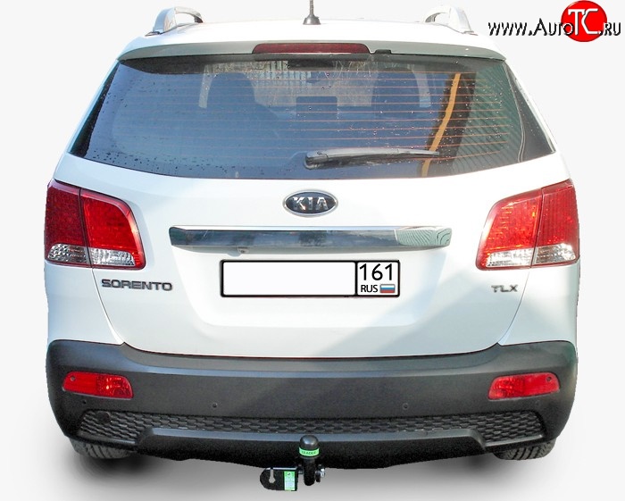 8 949 р. Фаркоп Лидер Плюс  Hyundai Santa Fe  CM (2006-2009), KIA Sorento  XM (2009-2012) (Без электропакета)  с доставкой в г. Омск