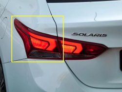 Фара задняя левая Стандартная (светодиодная) Hyundai Solaris HCR седан дорестайлинг (2017-2020)