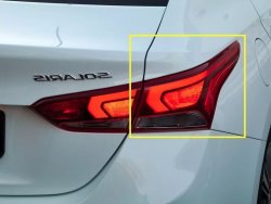 27 449 р. Фара задняя правая Стандартная (светодиодная) Hyundai Solaris HCR седан дорестайлинг (2017-2020)  с доставкой в г. Омск. Увеличить фотографию 1