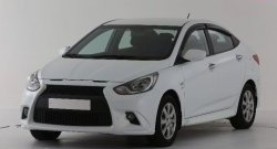 449 р. Заглушка буксировочной проушины бампера Sport-2 Hyundai Solaris RBr седан дорестайлинг (2010-2014) (Неокрашенная)  с доставкой в г. Омск. Увеличить фотографию 2