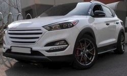 9 649 р. Решётка радиатора CT Hyundai Tucson LM (2010-2017) (Неокрашенная)  с доставкой в г. Омск. Увеличить фотографию 5