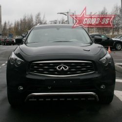 29 384 р. Защита переднего бампера Souz-96 (d60) INFINITI EX35 J50 (2007-2013)  с доставкой в г. Омск. Увеличить фотографию 2