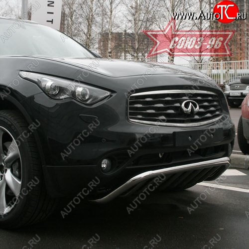 29 384 р. Защита переднего бампера Souz-96 (d60) INFINITI EX35 J50 (2007-2013)  с доставкой в г. Омск