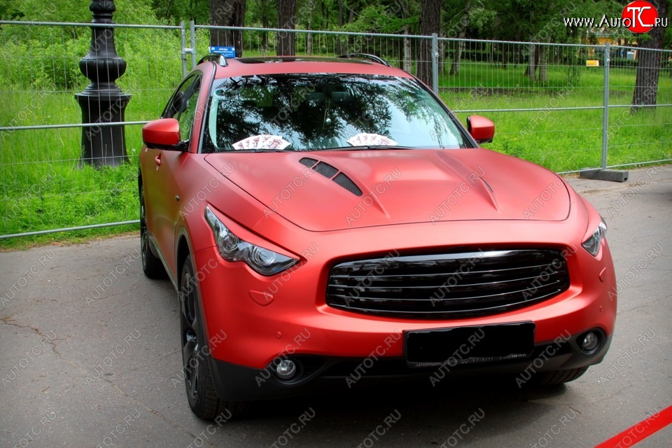 7 949 р. Решетка радиатора MzSpeed INFINITI FX50 S51 дорестайлинг (2008-2011) (Неокрашенная)  с доставкой в г. Омск