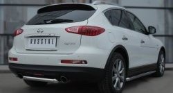 9 999 р. Защита порогов из круглой трубы диаметром 63 мм Russtal  INFINITI Qx50  J50 (2013-2016) дорестайлинг  с доставкой в г. Омск. Увеличить фотографию 4