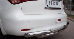 18 699 р. Защита заднего бампера (Ø76 мм, нержавейка) Russtal INFINITI QX56 Z62 (2010-2013)  с доставкой в г. Омск. Увеличить фотографию 2