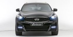 23 749 р. Передний бампер Lorinser  INFINITI QX70  S51 (2013-2020) (Неокрашенный)  с доставкой в г. Омск. Увеличить фотографию 2