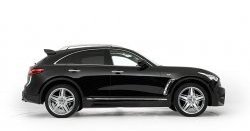 12 799 р. Пороги накладки Lorinser INFINITI QX70 S51 (2013-2020) (Неокрашенные)  с доставкой в г. Омск. Увеличить фотографию 2