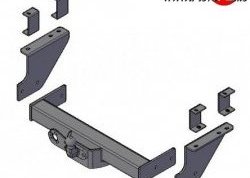 6 149 р. Фаркоп (бортовой) Russtal  Iveco Daily (2006-2011)  с доставкой в г. Омск. Увеличить фотографию 1